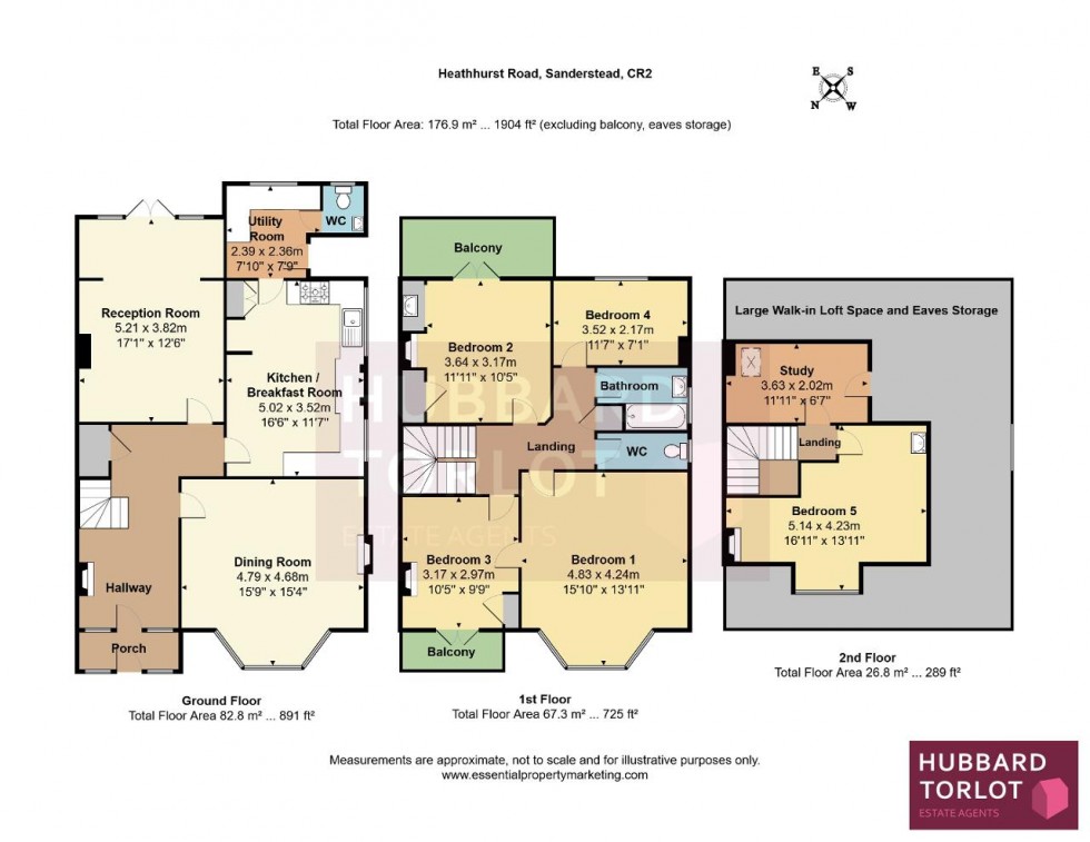 Floorplan for Heathhurst Road, South Croydon