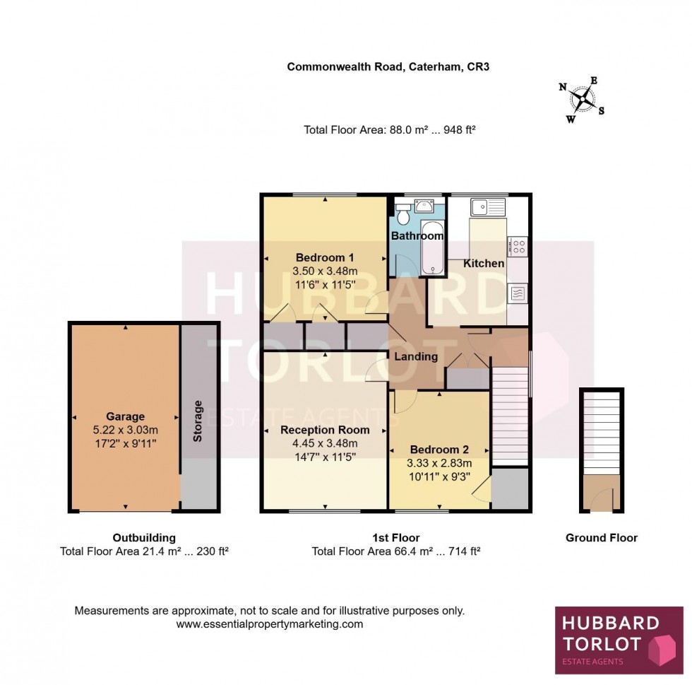 Floorplan for Commonwealth Road, Caterham