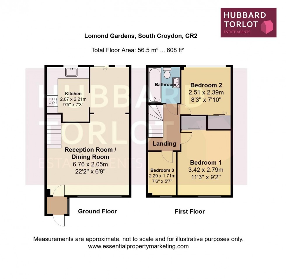 Floorplan for Lomond Gardens, South Croydon