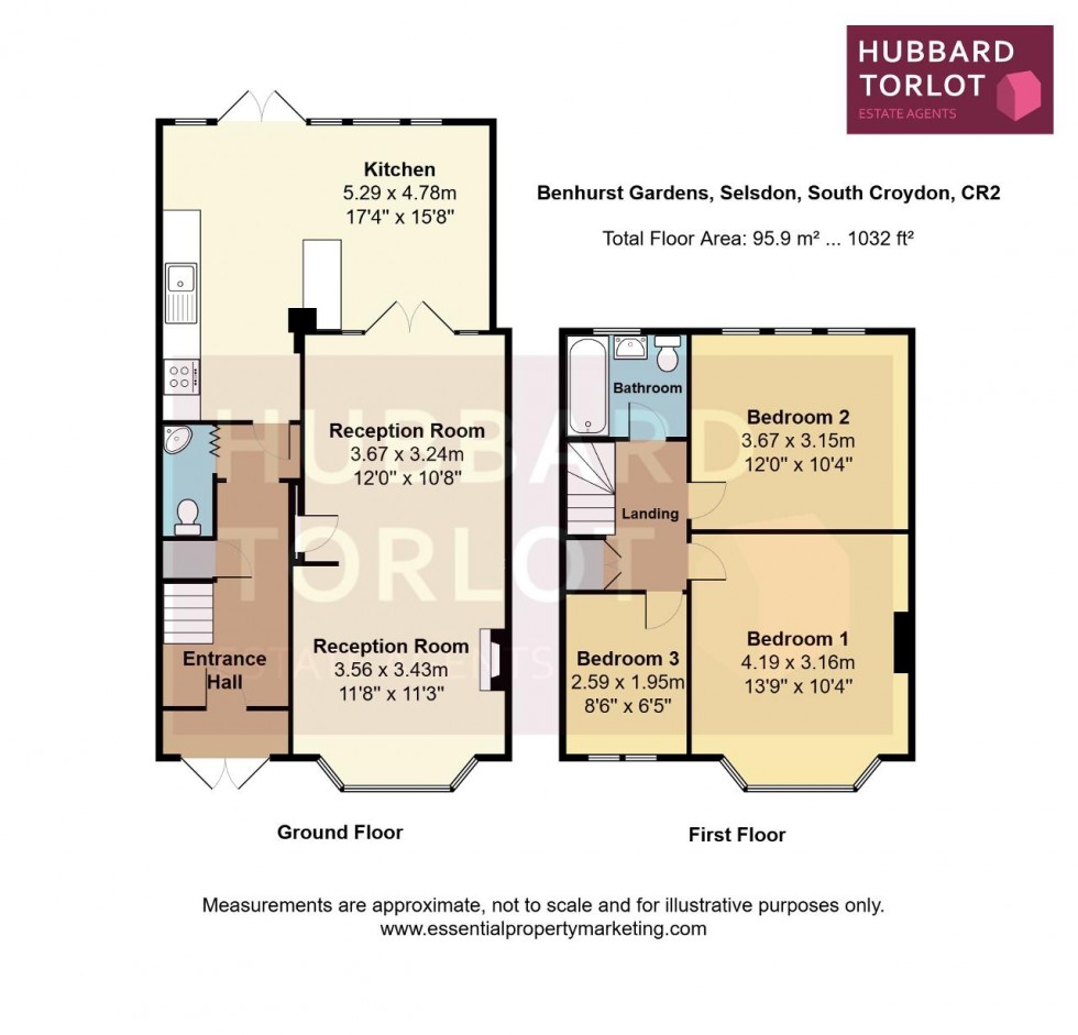 Floorplan for Benhurst Gardens, South Croydon