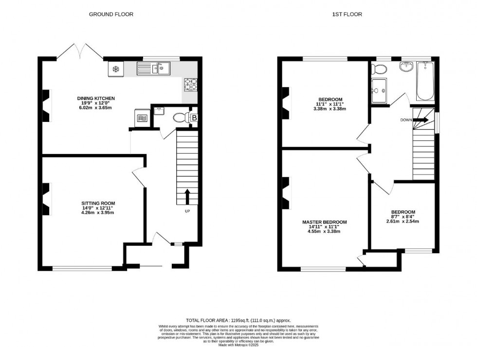 Floorplan for Croydon Road, Caterham