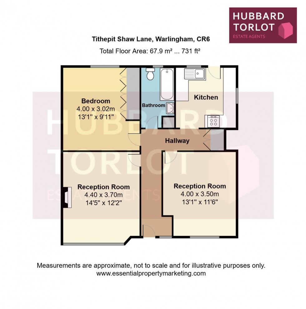 Floorplan for Tithepit Shaw Lane, Warlingham