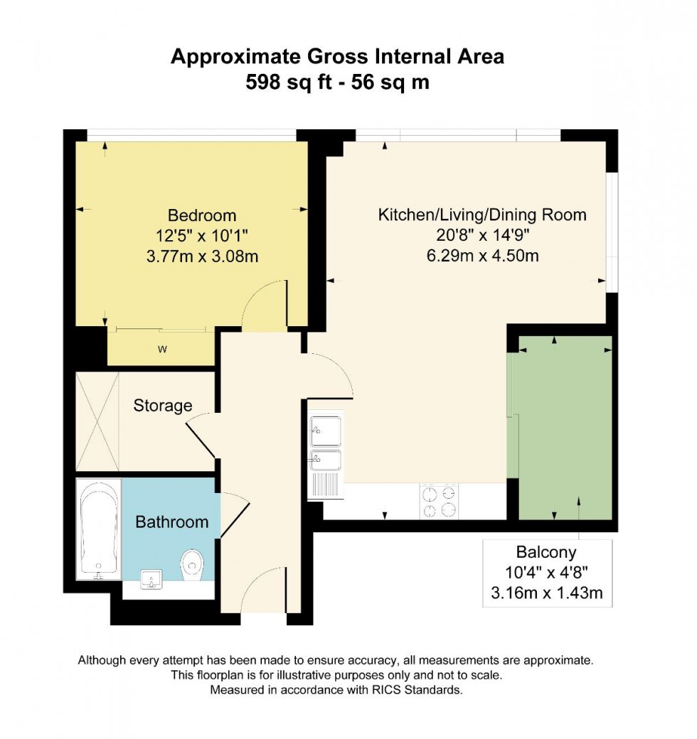 Floorplan for Cherry Orchard Road, Croydon