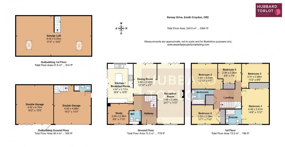 Floorplan for Kersey Drive, South Croydon