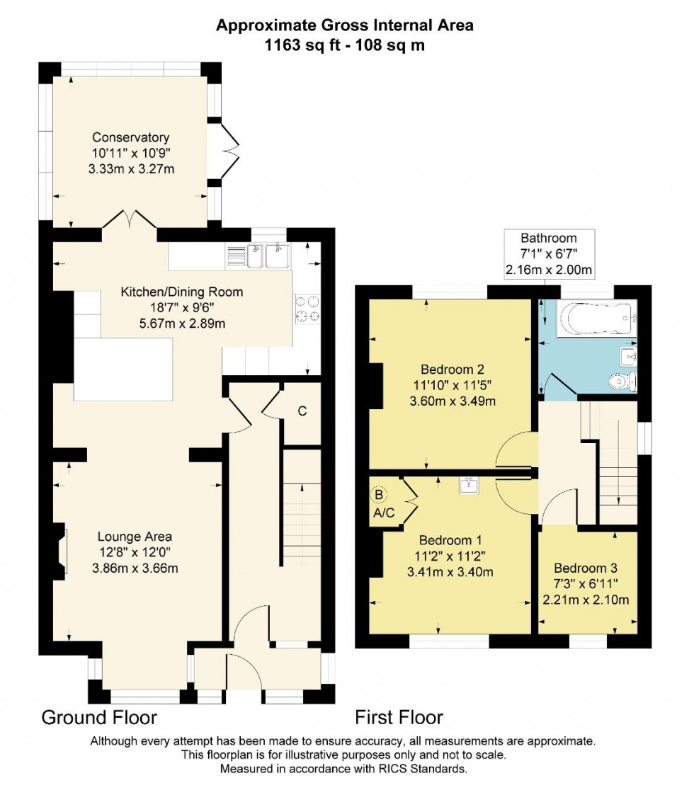 Floorplan for Chaldon Road, Caterham