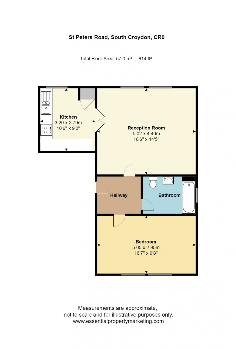 Floorplan for St Peters Road, Croydon