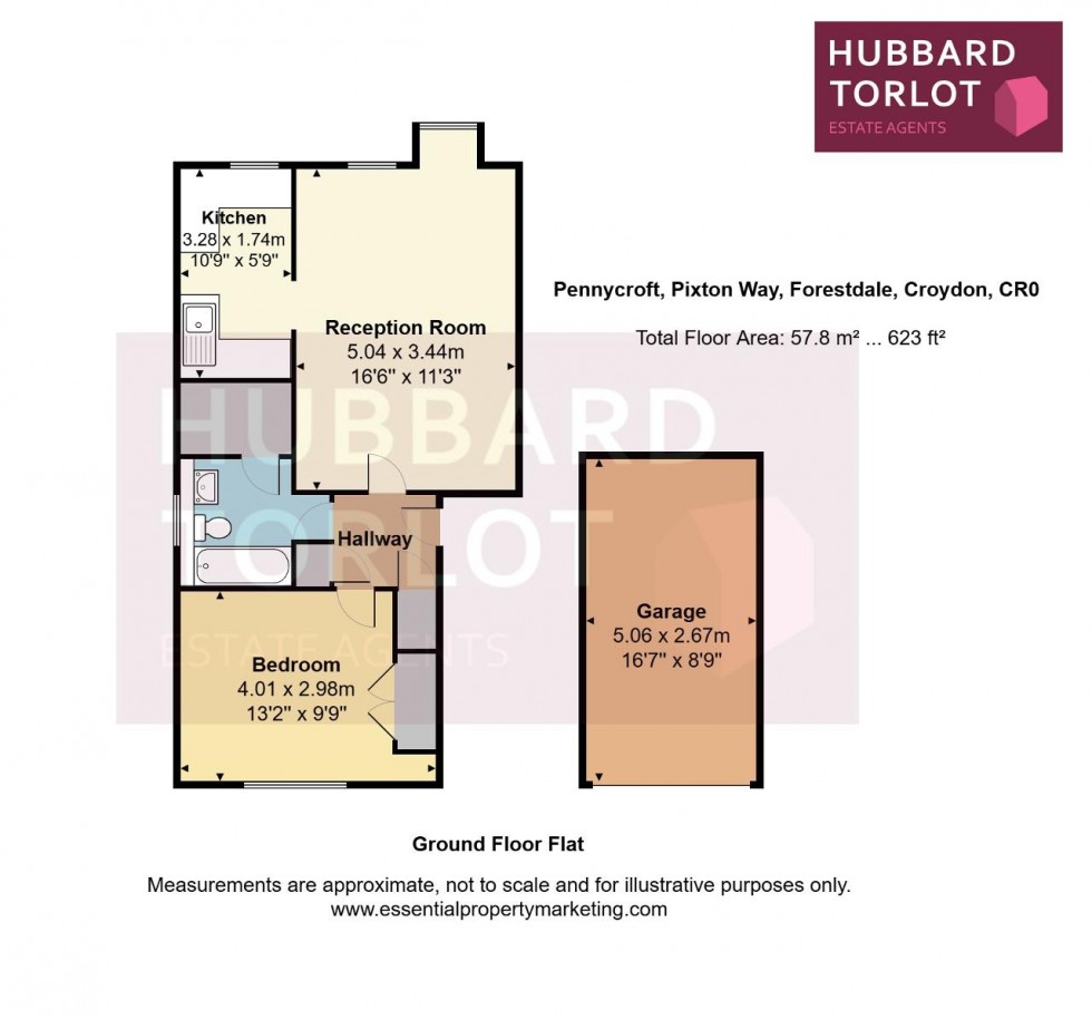 Floorplan for Pennycroft, Selsdon