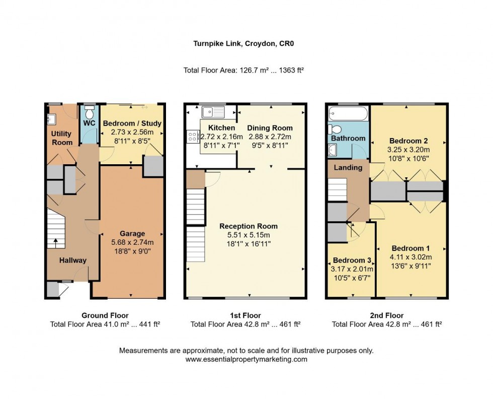 Floorplan for Turnpike Link, Croydon