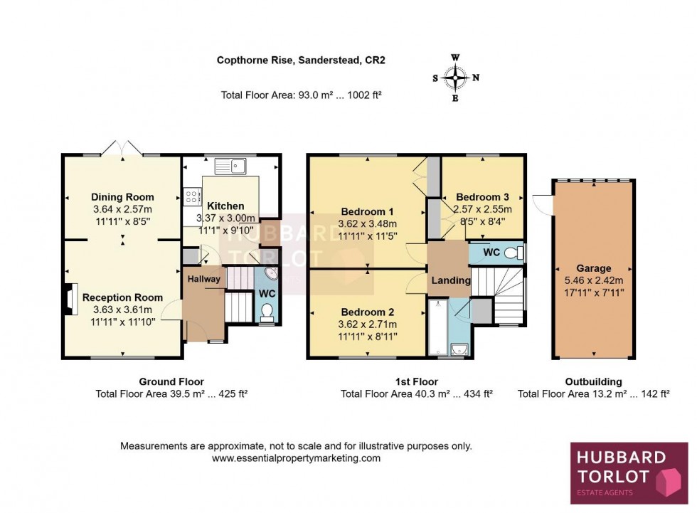 Floorplan for Copthorne Rise, Sanderstead