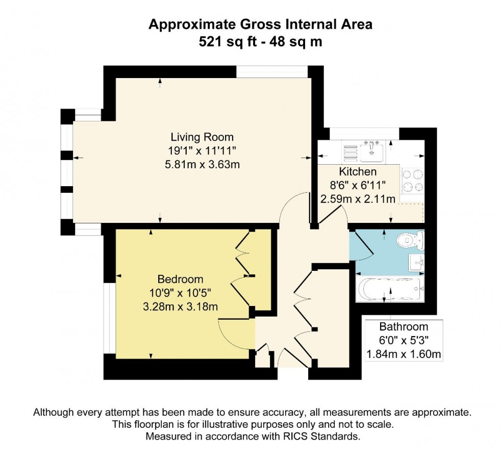 Floorplan for Cross Road, Croydon