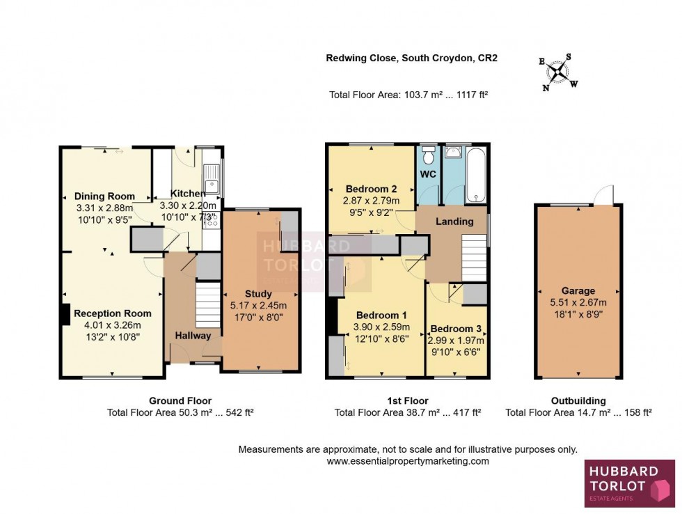 Floorplan for Redwing Close, South Croydon