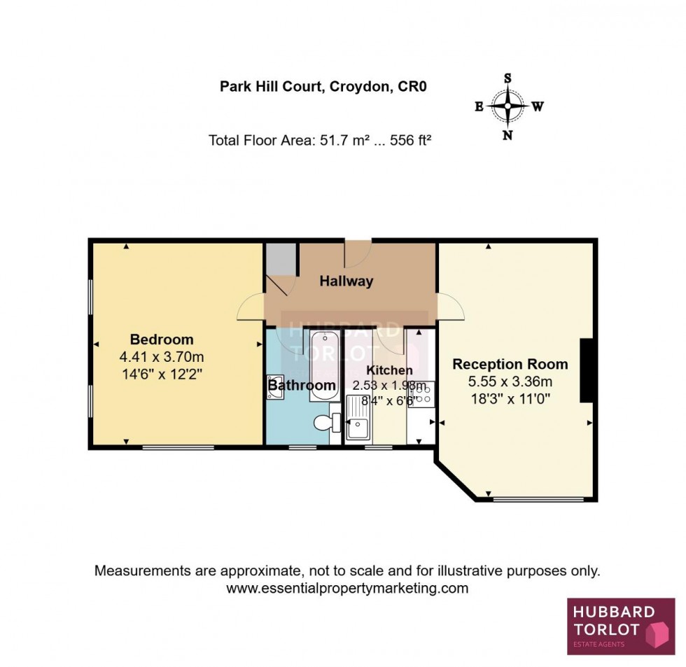 Floorplan for Park Hill Court, Croydon