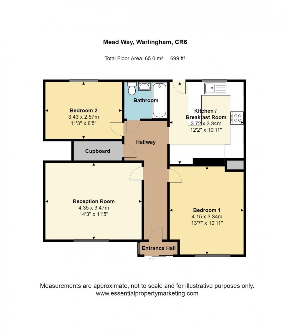 Floorplan for Meadway, Warlingham