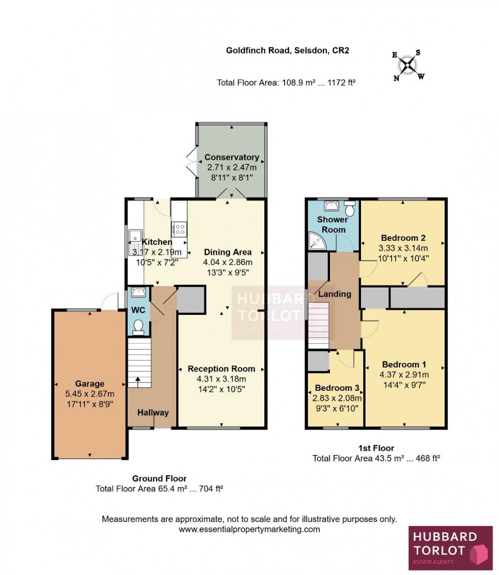 Floorplan for Selsdon, South Croydon