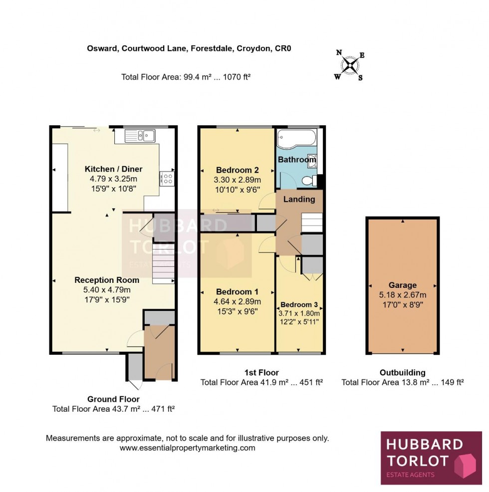 Floorplan for Courtwood Lane, Selsdon, South Croydon