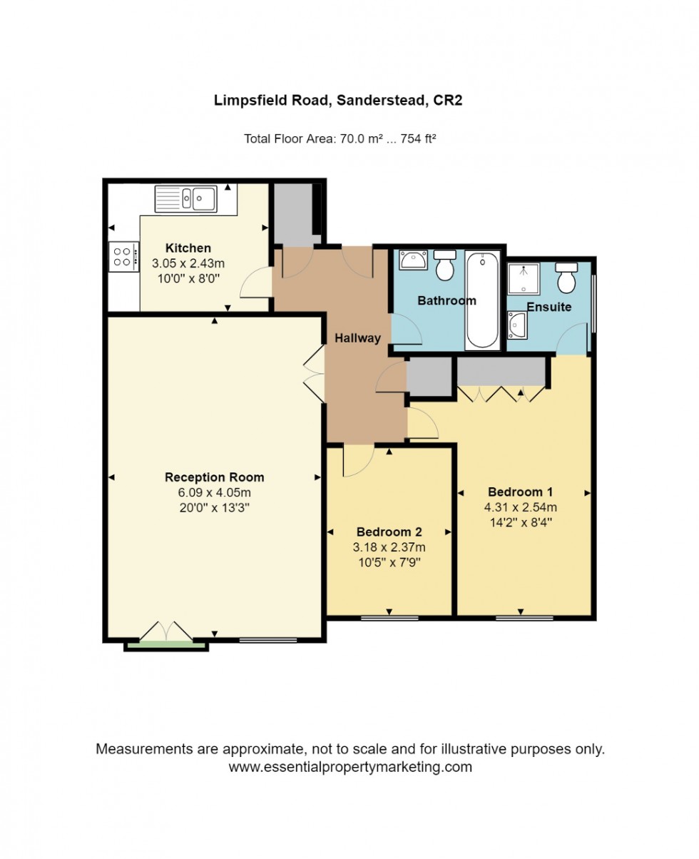 Floorplan for Sanderstead, South Croydon
