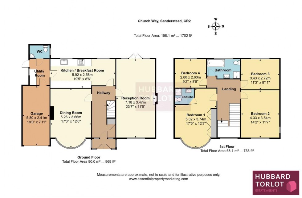 Floorplan for Church Way, Sanderstead
