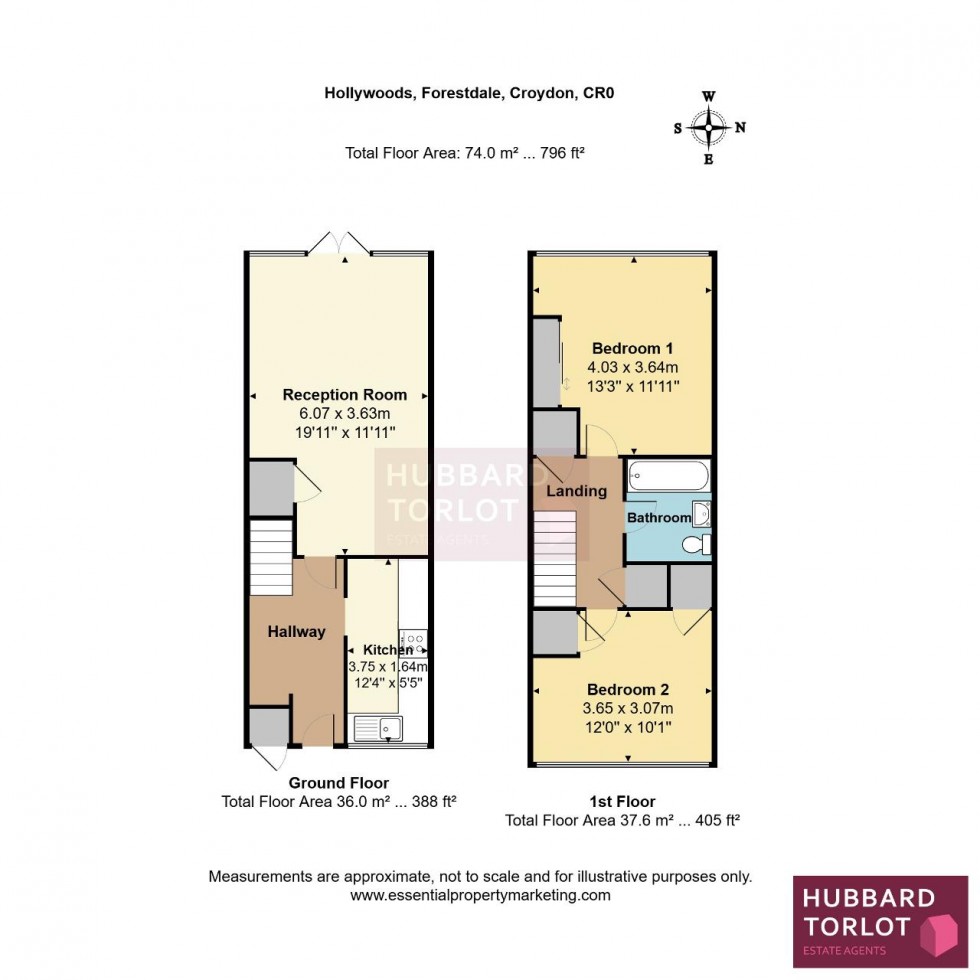 Floorplan for Court Wood Lane, Croydon