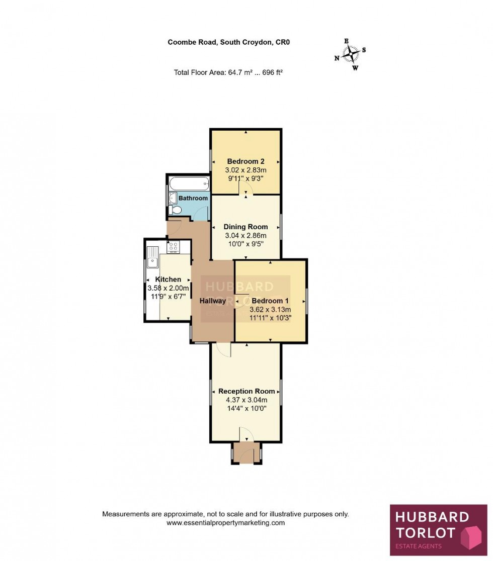 Floorplan for Coombe Road, Croydon