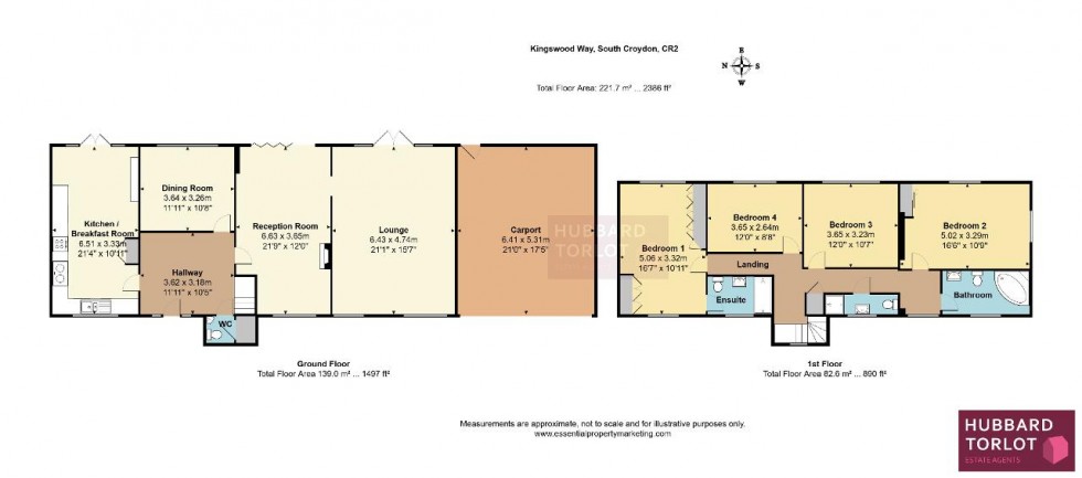 Floorplan for Kingswood Way, South Croydon