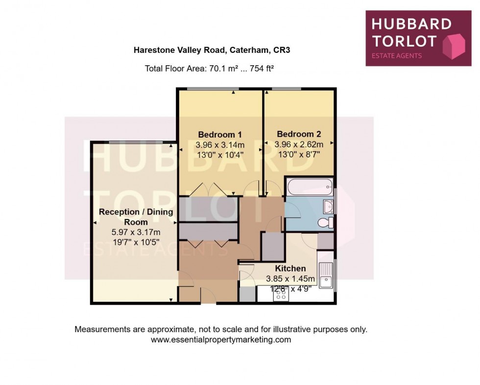 Floorplan for Harestone Valley Road, 86 Harestone Valley Road, Caterham