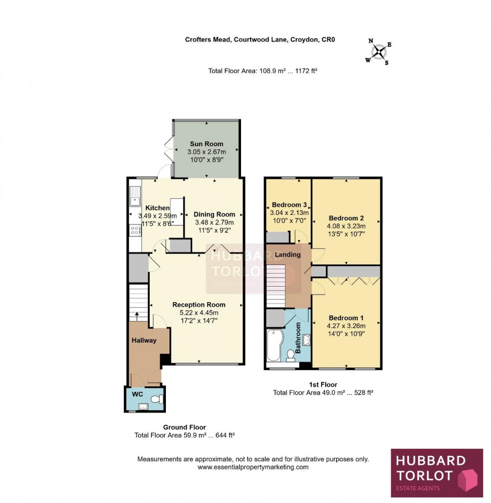 Floorplan for Court Wood Lane, South Croydon