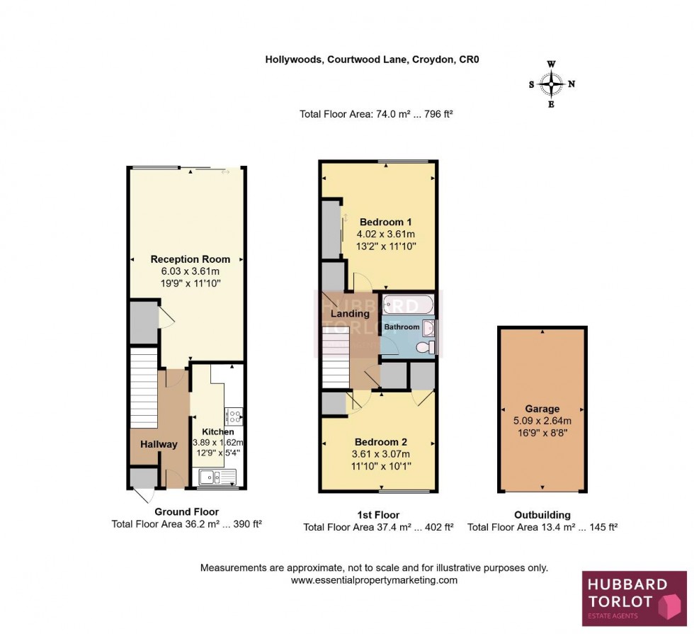 Floorplan for Court Wood Lane, Croydon