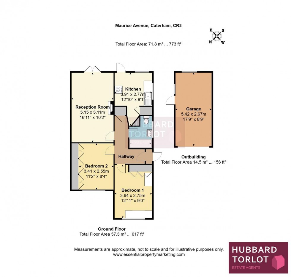 Floorplan for Maurice Avenue, Caterham