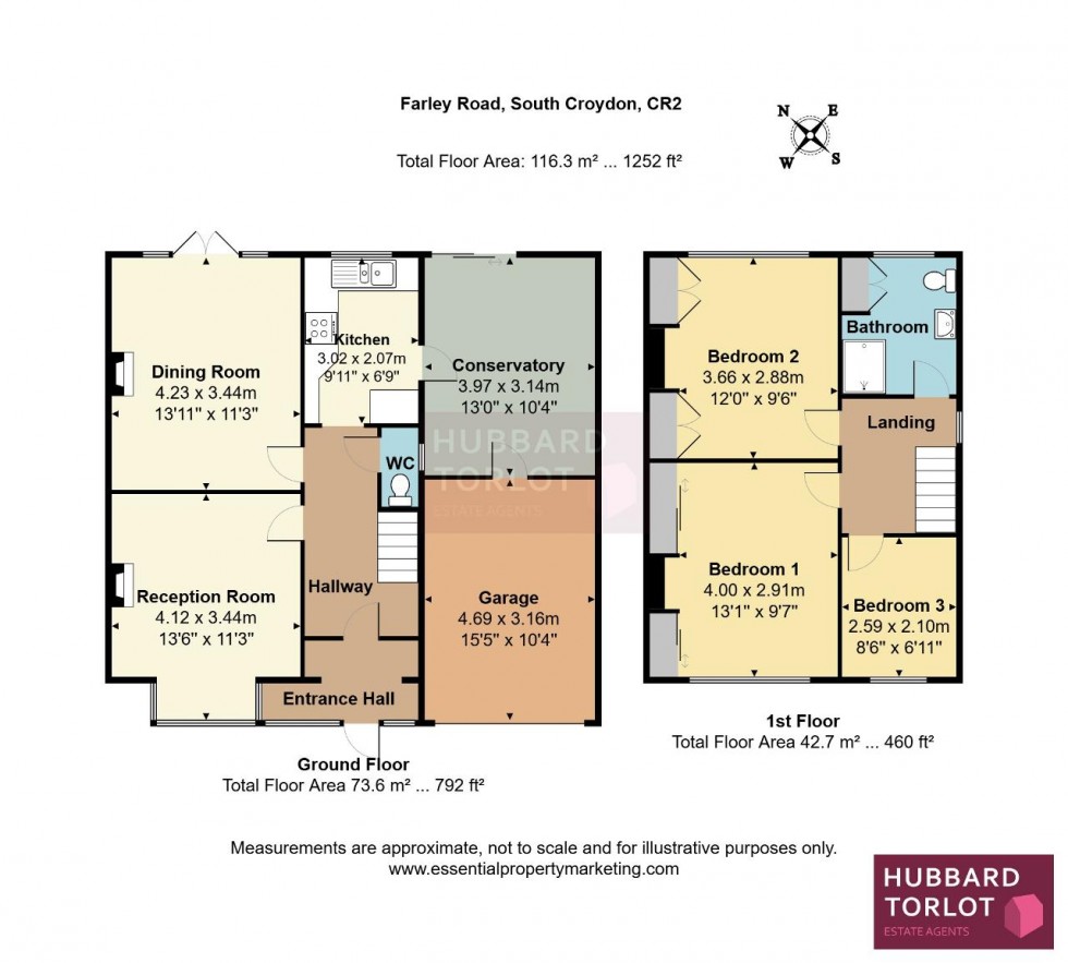 Floorplan for Farley Road, South Croydon