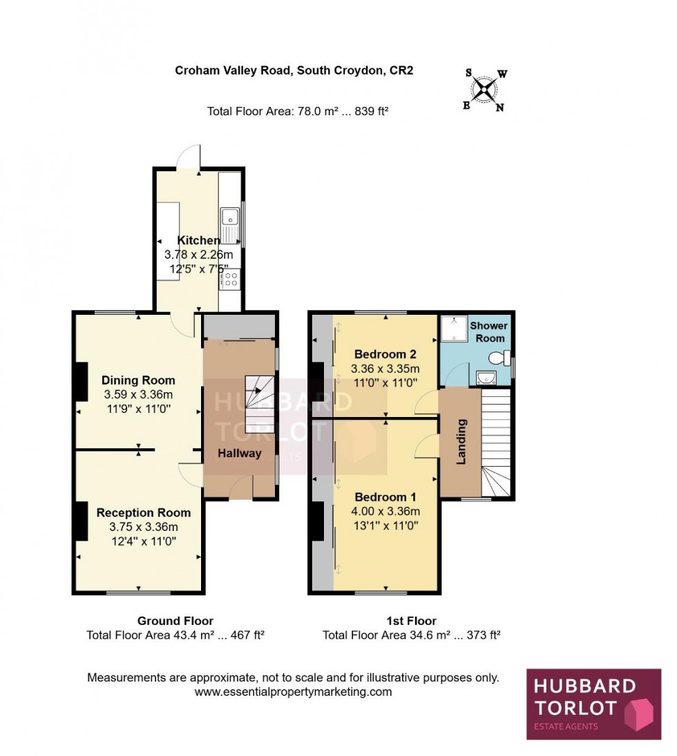 Floorplan for Croham Valley Road, South Croydon