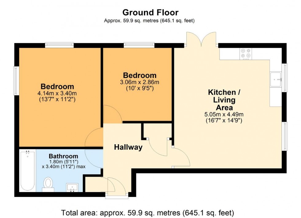 Floorplan for Selcroft Road, Purley
