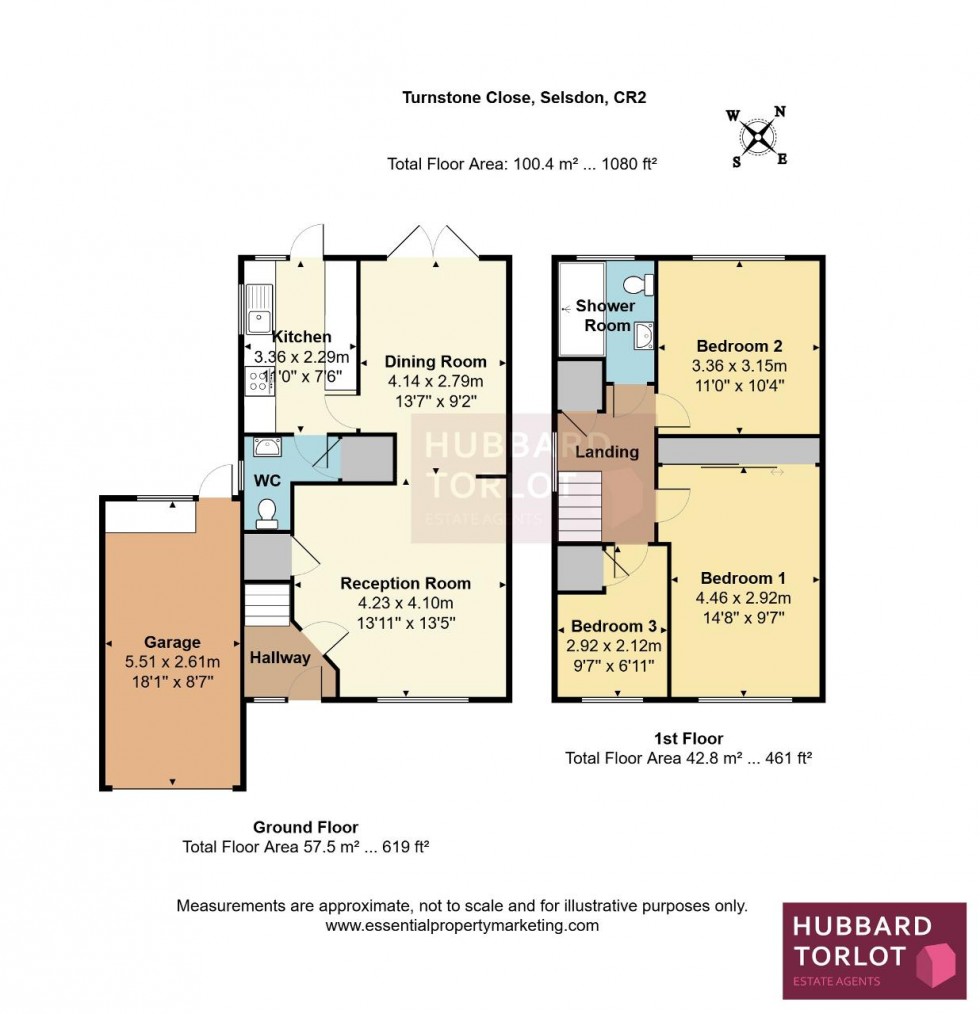 Floorplan for Turnstone Close, South Croydon