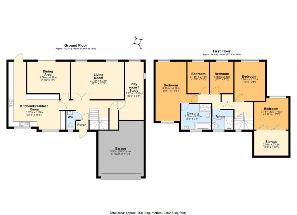 Floorplan for Ridge Langley, South Croydon
