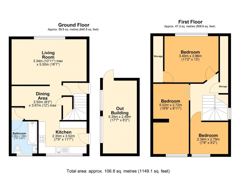 Floorplan for Downsway, Whyteleafe
