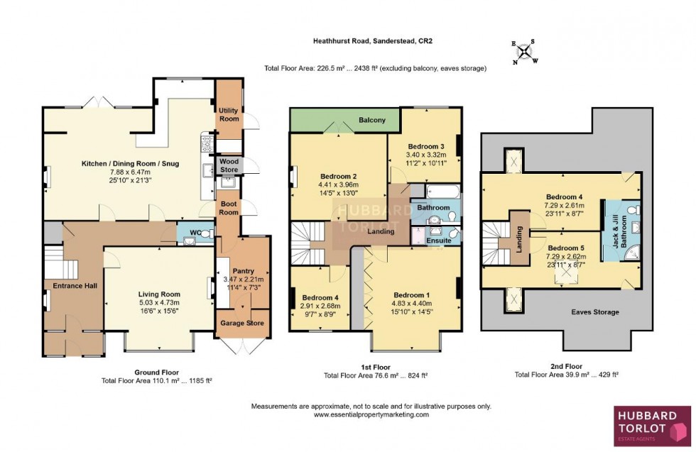 Floorplan for Heathhurst Road, South Croydon