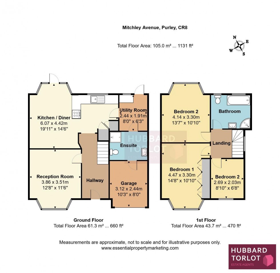 Floorplan for Mitchley Avenue, Purley