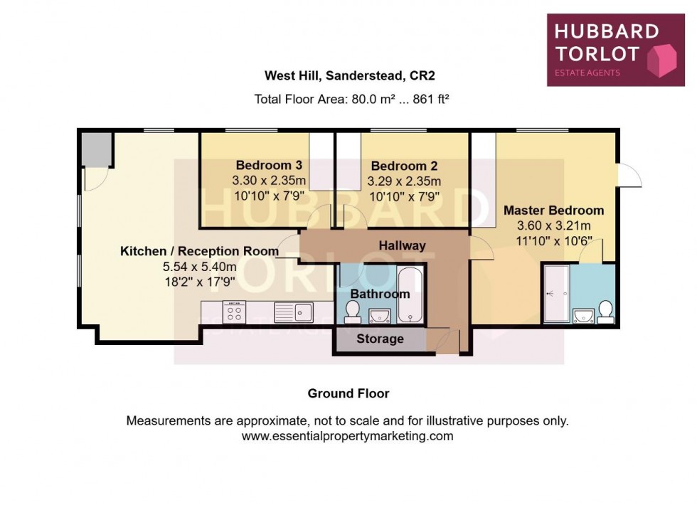 Floorplan for West Hill, Sanderstead