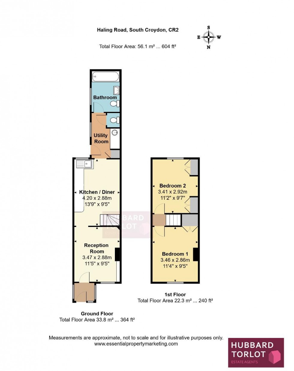 Floorplan for Haling Road, South Croydon