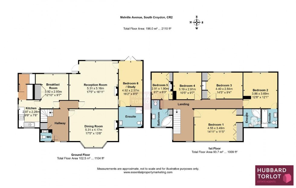 Floorplan for Melville Avenue, South Croydon