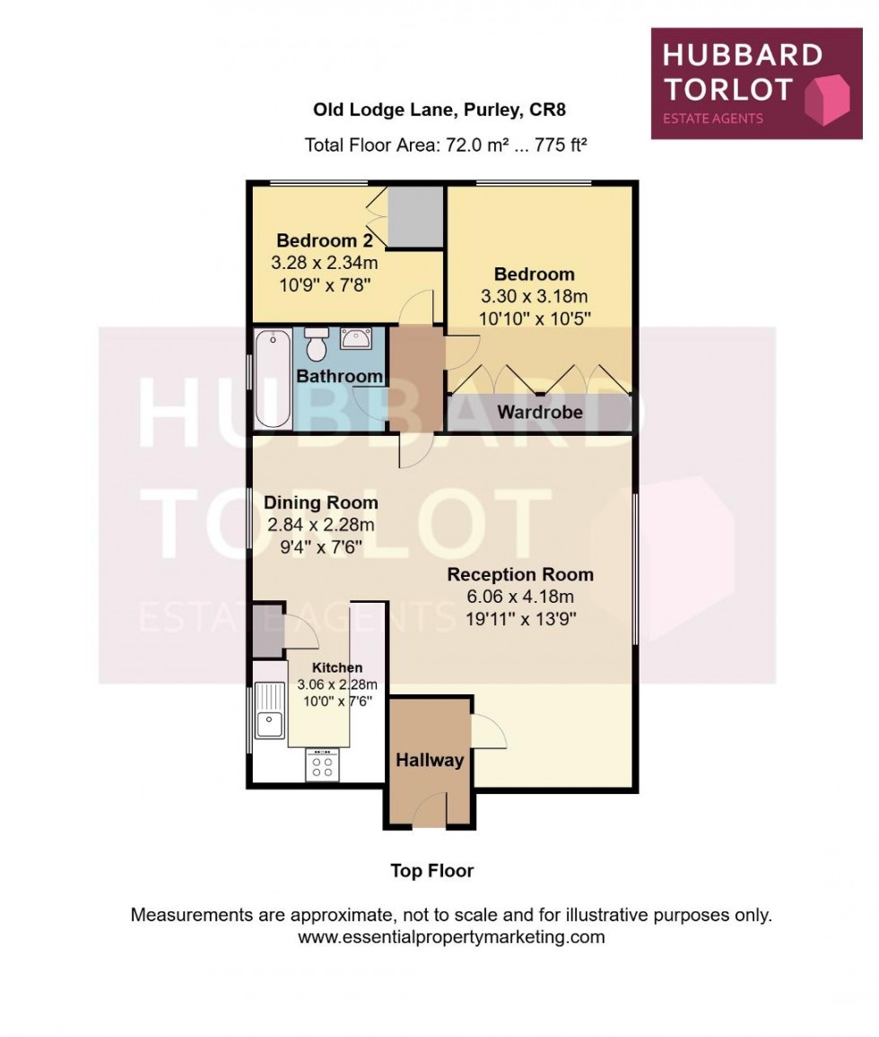 Floorplan for Old Lodge Lane, Purley