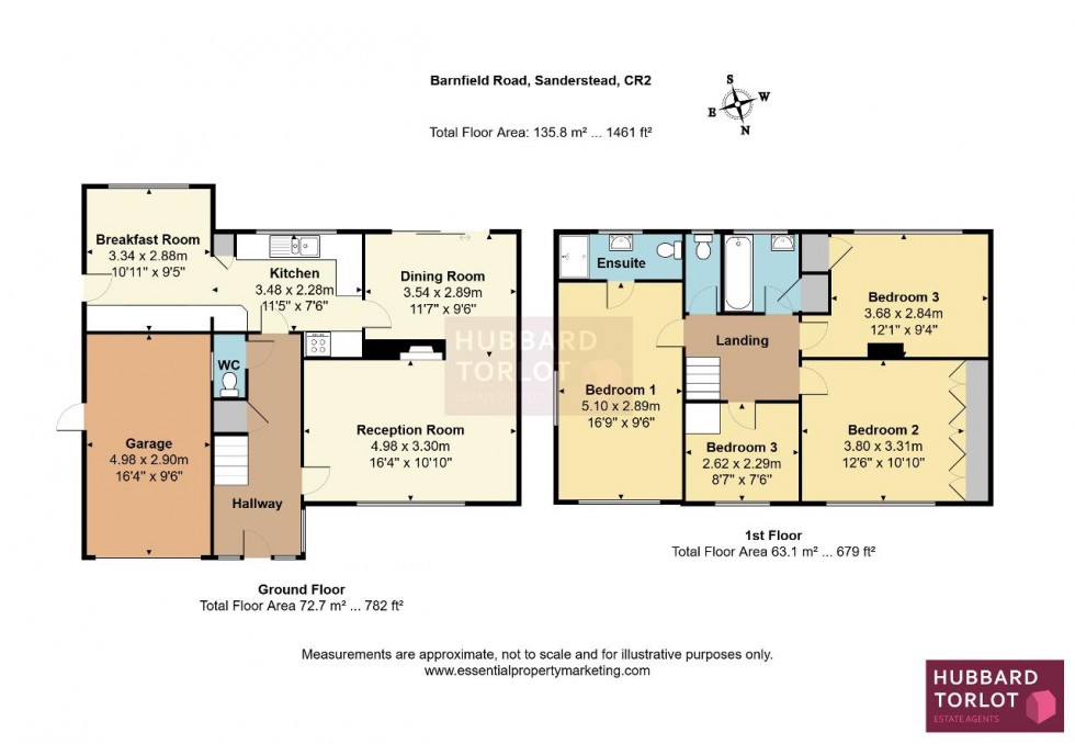 Floorplan for Barnfield Road, Sanderstead