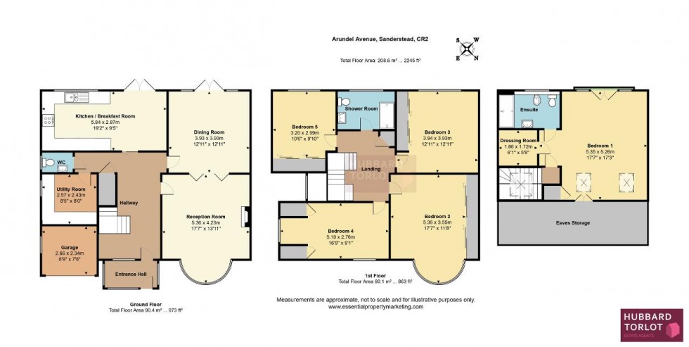 Floorplan for Arundel Avenue, South Croydon