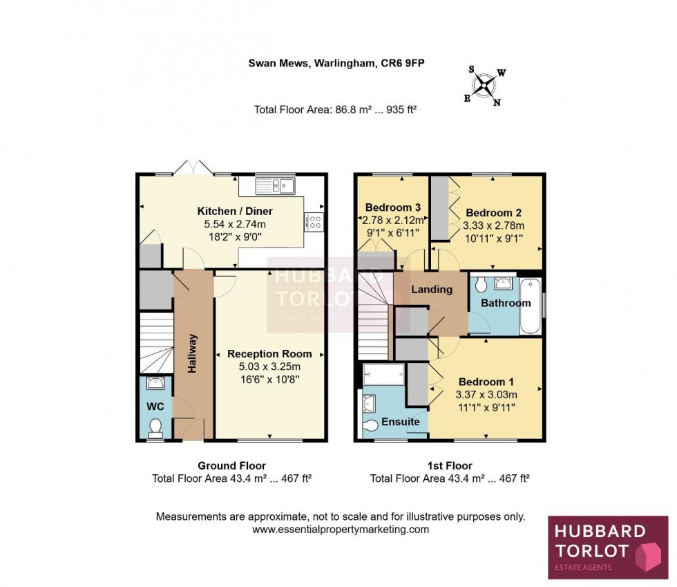 Floorplan for Swan Mews, Warlingham