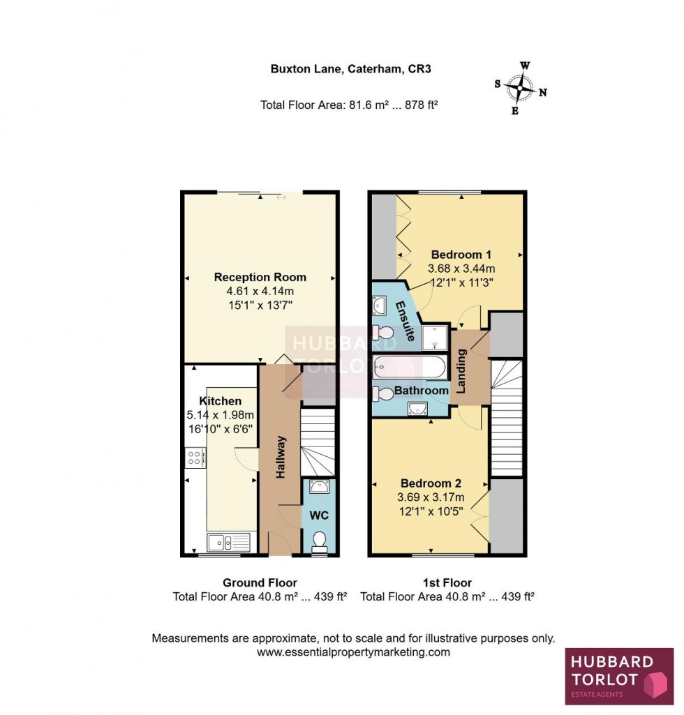 Floorplan for Buxton Lane, Caterham