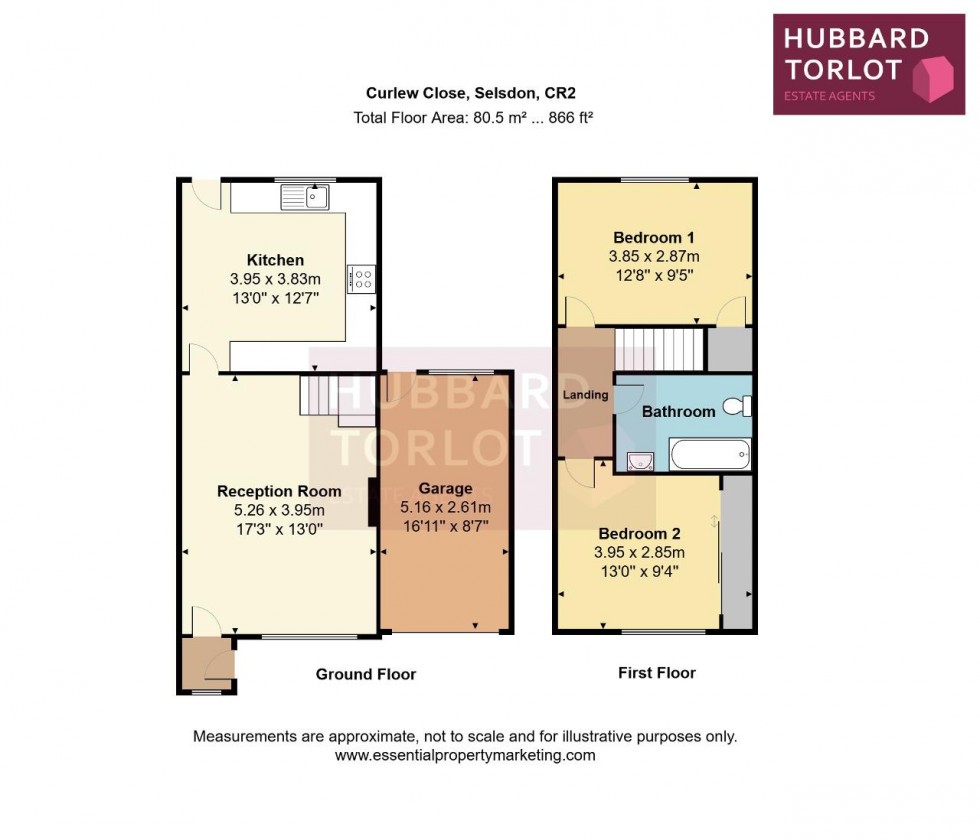 Floorplan for Curlew Close, South Croydon