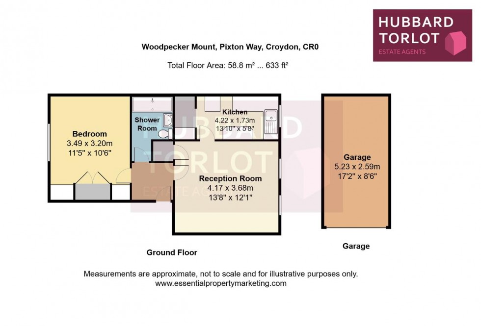 Floorplan for Pixton Way, Croydon