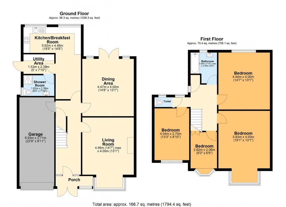 Floorplan for Ballards Way, South Croydon