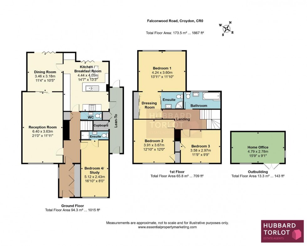 Floorplan for Falconwood, Selsdon