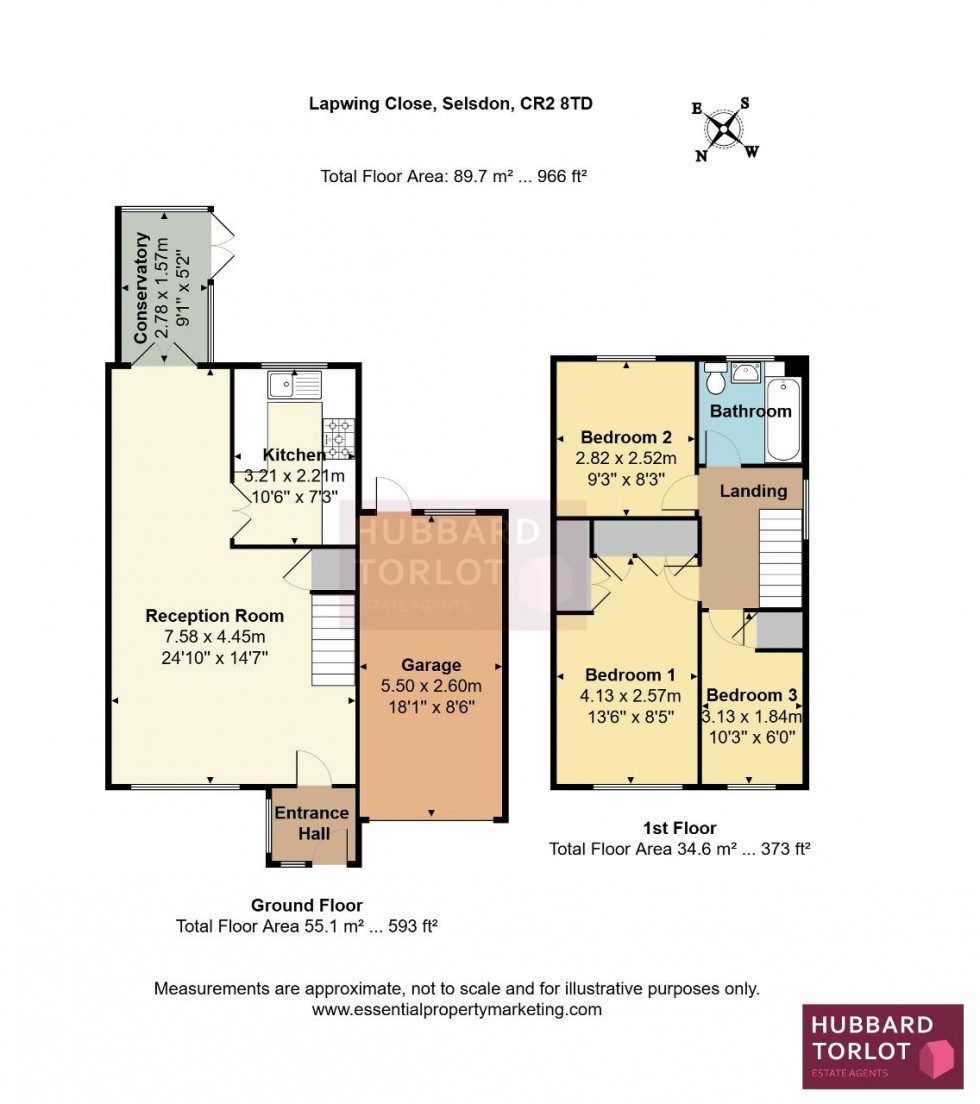 Floorplan for Lapwing Close, South Croydon