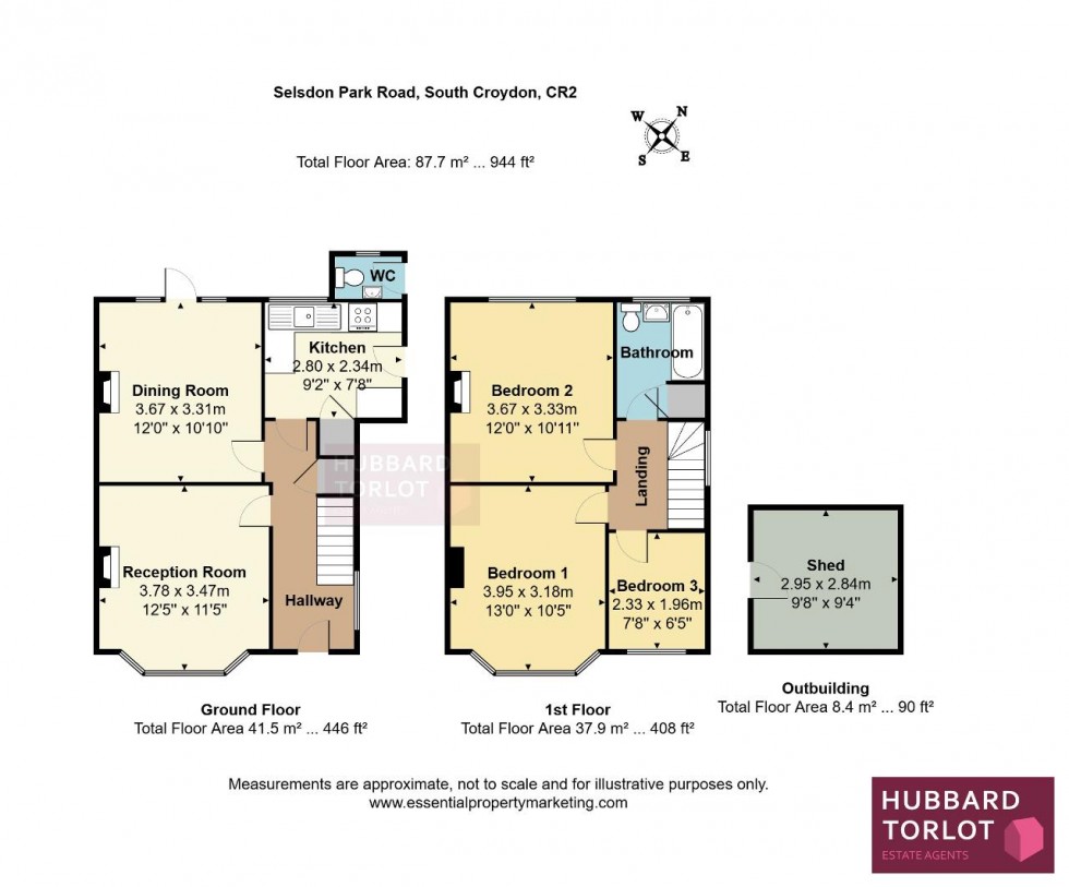 Floorplan for Selsdon Park Road, South Croydon